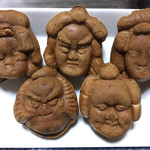 上野亀井堂 - 「文楽人形焼」には、５人の顔が…