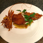 とんかつ マンジェ - 海老のチェスターフィールド