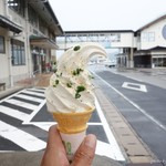 Minato No Oshokujidokoro Donki- - 2016年8月　山椒塩ソフト【380円】塩結構強めですが上だけなので後半はまろやか～