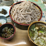 手打ち次年子そば - 肉つけ麺(蕎麦)1050円