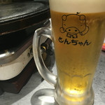 Tonchan Ganso Samugyopusaru - 生ビール