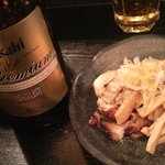 塩そば専門店 桑ばら - ビールはアサヒ熟撰！おつまみ出してくれます。