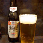 Mikuni - アサヒ「ドライゼロ」（334ml瓶￥400）。大きな瓶で飲めば、爽快感あり！