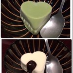 游玄亭 赤坂 - 抹茶とバニラ。チョコでコーティングされてます