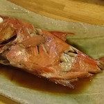 炉ばた焼　しばらく - 金目鯛の煮付(201610)