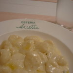 ニョッキのゴルゴンゾーラソースアップ