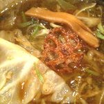 麺処 蓮海 - ’１０・０８・１９ つけダレの中の具