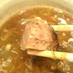 どさん粉 麺や 凡 - ’１０・０９・０２ さいの目のチャーシュー