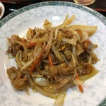 中國家常菜 臨蘭 麻辣火鍋館 - 豚肉と生姜の炒め❣️