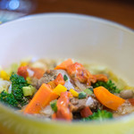 Bien - 【肉（ヴィアンド）】、仔羊肉（こひつぢ）白葡萄酒煮（しろワインに）橙風味（だいだいのかをり）、胡蘿蔔（にんじん）