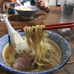 麺処 清水 - 濃厚豚骨魚介ラーメン麺 