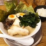 Morimoto Ramen Dou - 2016.10 下旬 とんこつソルトのかつおらぁめんＳＰ(裏メニュー)1000円が ラーパス使用で500円