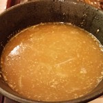 伍法 - 胡麻汁を蕎麦湯で割って。