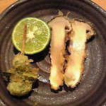 天ふじ - 松茸の天ぷらと銀杏の天ぷら