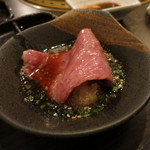 SATOブリアン - サーロインはだいだいのポン酢で