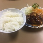 こがね食堂 - Oct2016　鶏肉３５０円＋中ごはん１５０円