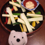 山梨まるごと市場　幸修 - 旬の野菜盛り 甲州味噌マヨ Seasonal Vegetables Assortment with Koshu Miso Mayonaise