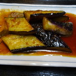 Grilled eggplant with ginger