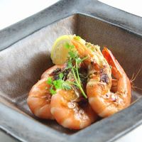 厳選　天使海老のガーリックオイル焼き