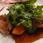 フランス料理 遊心 - 鶏もも肉のパリパリ焼き