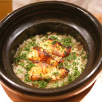虎白 - 桜鱒と牛蒡の炊き込みご飯　2016年5月