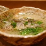 虎白 - 「小鍋」稚鮎天ぷら　2016年5月