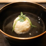 虎白 - 「椀物」蟹真薯　2016年5月