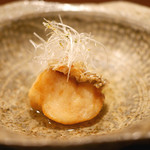 虎白 - 「先付」甘鯛松笠焼　2016年5月