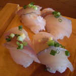 味佐吾寿司 - 活鮎ならでは綺麗に透き通った身は絶品です　