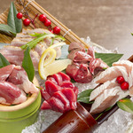 Assortment of 5 types of morning chicken sashimi