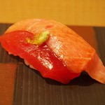 鮨 大照 - 戸井のマグロ 赤身＆トロ（2016年9月：4回目訪問）