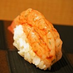 鮨 大照 - 甘海老（2016年9月：4回目訪問）