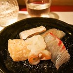 鮨 大照 - お造り：塩（2016年9月：4回目訪問）