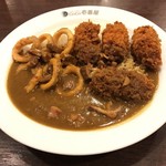 Koko Ichibanya - カキフライカレーイカトッピング300g辛さ普通