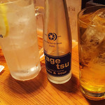 やきとん ま～ちゃん - 緑茶割りとレモンサワー