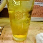Tachigui Yakiniku Jiroumaru - 緑茶ハイ（１０月１６日）