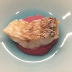 リナシメント - 1/3日干し ≪甘鯛≫ のクロッカンテ、赤蕪のヴェッルタータ