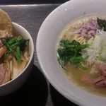 煮干し中華そば一燈 - 鴨白湯そば～カモーン５号(２日目)