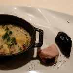 レストラン 間 - 栗の炊き込み御飯  有田鶏の焼き鳥
      