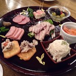 Whisky Dining WWW.W - 【2016年10月】前菜盛り合わせプレート1598円