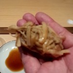 鮨 一幸 - 松茸(トロ炙り敷き)