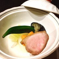 あわび日本料理 錦りゅう - ランチ②鴨肉と野菜の水煮あかん、美味すぎる
