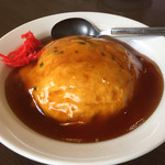 中華食房味蔵 - ラーメンセット750円の天津飯