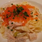 ハミングバード - 28.10.22 秋鮭とイクラと根菜のクリームソースのパスタ♪