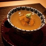 茂松 - 雲丹の茶碗蒸し