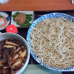 そばカフェ つどい - きのこつけ汁蕎麦