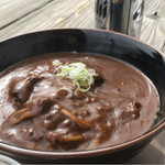 村営八方池山荘 - カレーそば750円