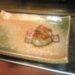 民芸割烹　いなんば - フォアグラを焼いた後