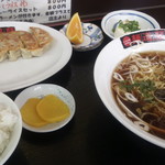 麺道蘭 - 麺道蘭ラーメン・餃子セット