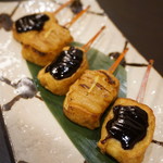 禅紫 - 2016.10　粟麩田楽(自家製味噌で)